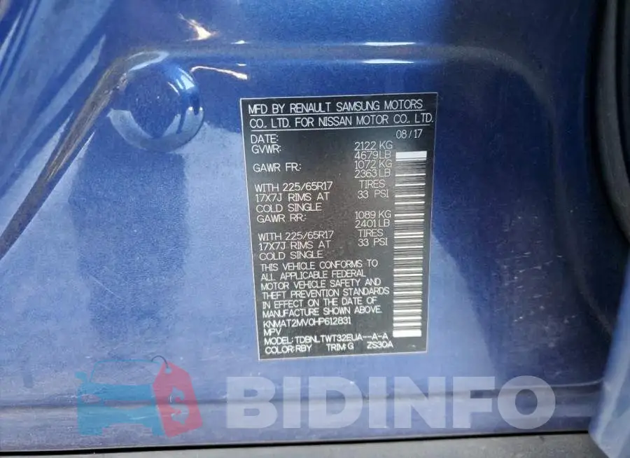 KNMAT2MV0HP612831 Photo# 10