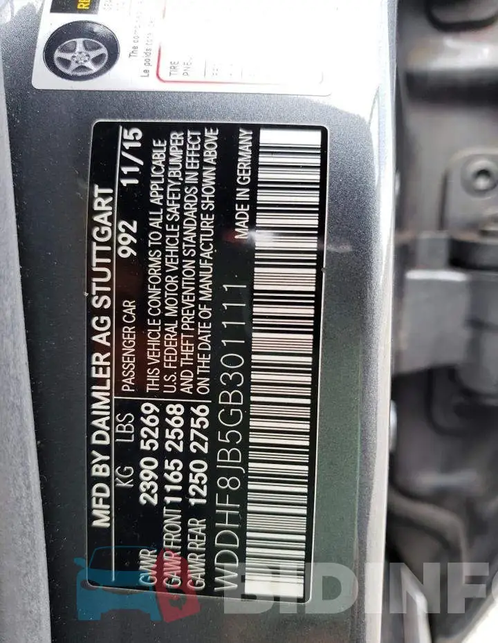WDDHF8JB5GB301111 Photo# 10