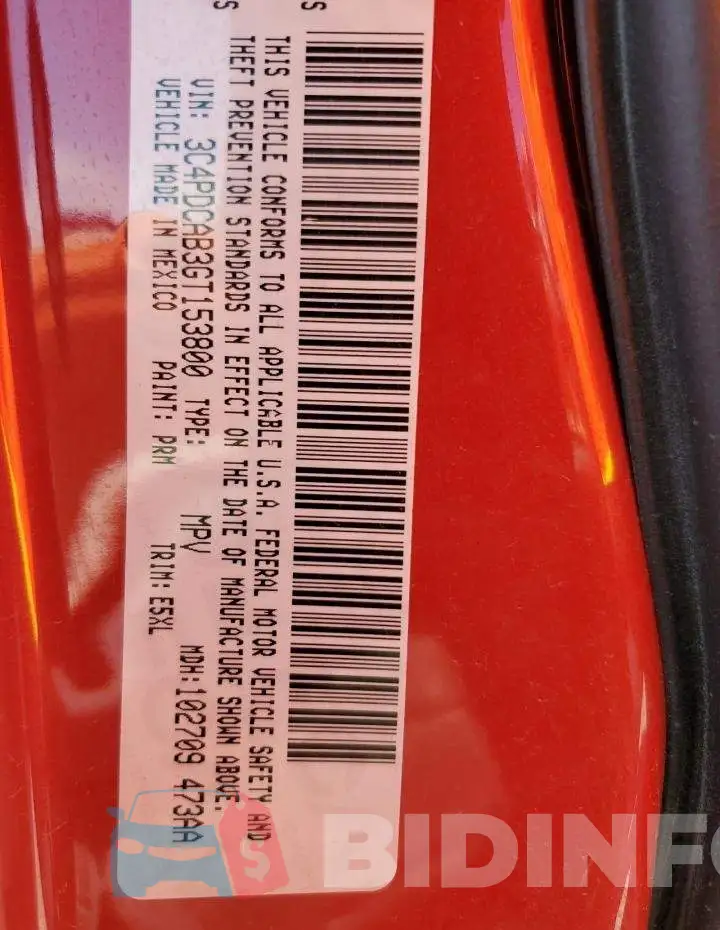 3C4PDCAB3GT153800 Photo# 10