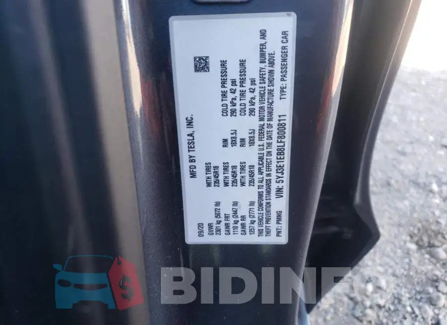 5YJ3E1EB8LF800811 Photo# 10