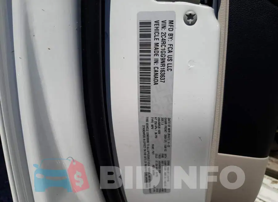 2C4RC1GG9NR163637 Photo# 10