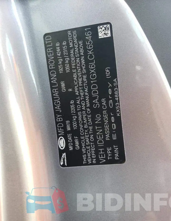 SAJDD1GX6LCK65461 Photo# 10