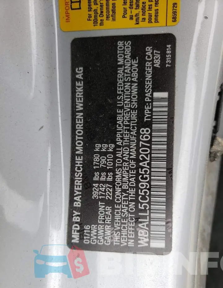 WBALL5C59G5A20768 Photo# 10