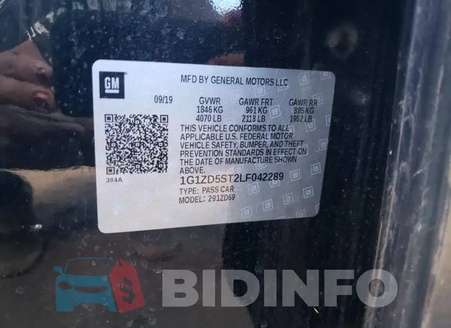 1G1ZD5ST2LF042289 Photo# 10