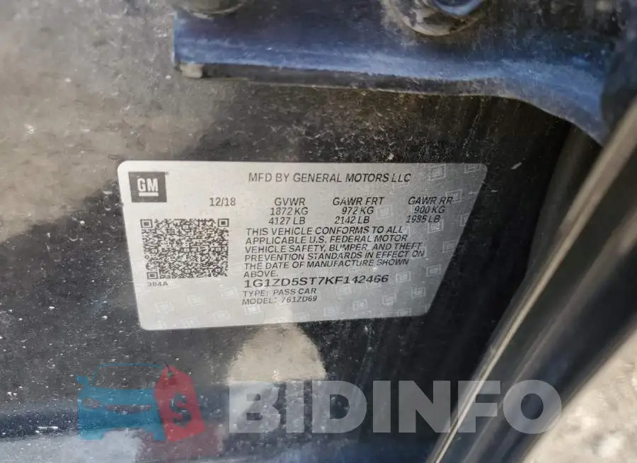 1G1ZD5ST7KF142466 Photo# 10