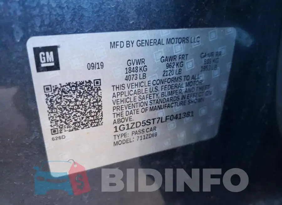 1G1ZD5ST7LF041381 Photo# 10