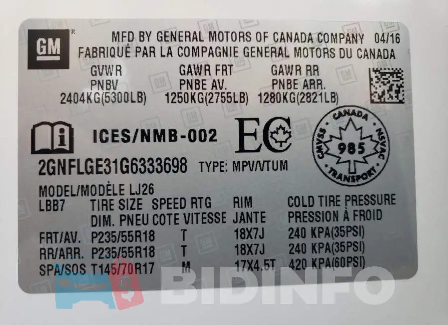 2GNFLGE31G6333698 Photo# 10