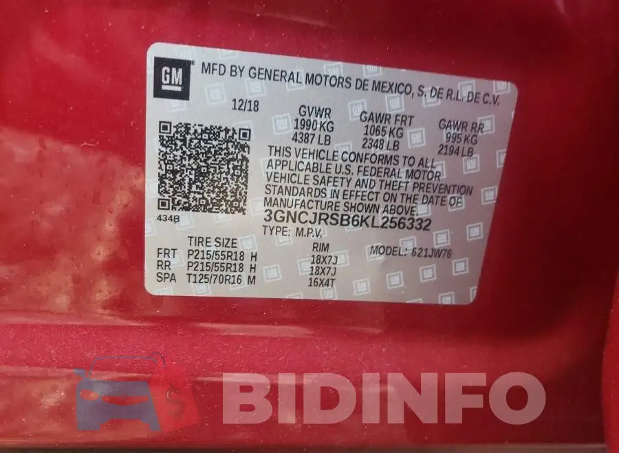 3GNCJRSB6KL256332 Photo# 10