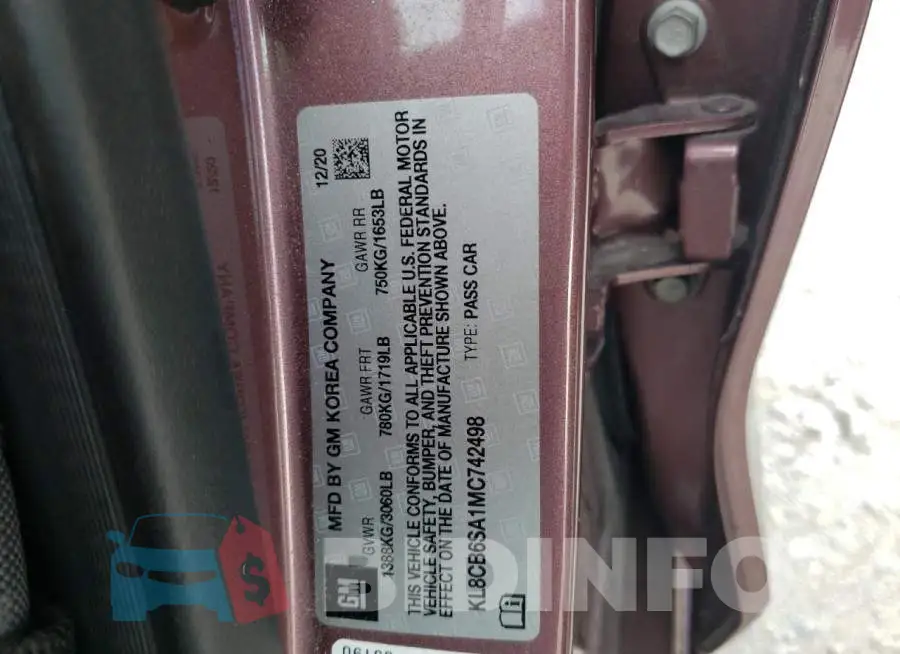 KL8CB6SA1MC742498 Photo# 10