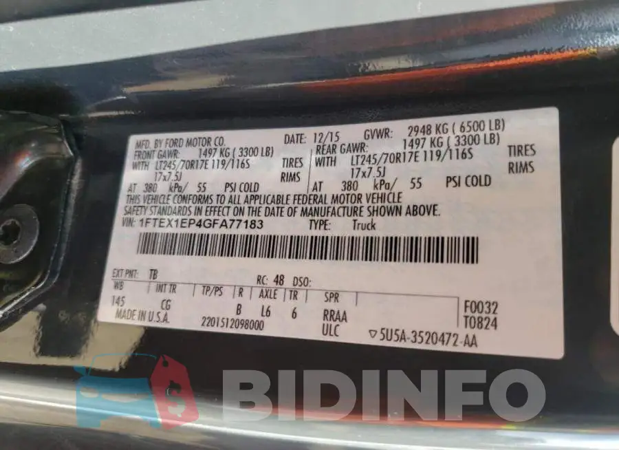 1FTEX1EP4GFA77183 Photo# 10