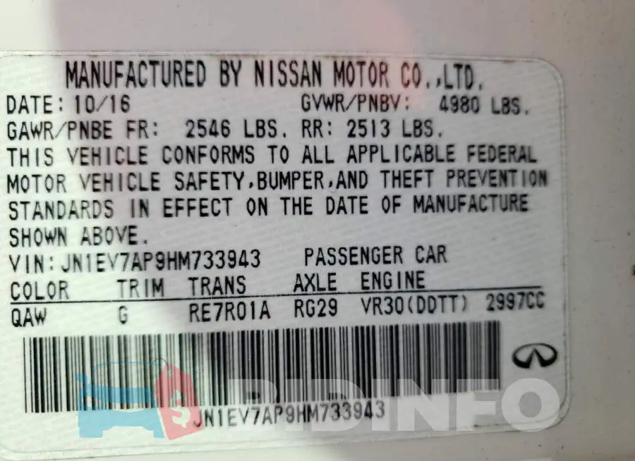 JN1EV7AP9HM733943 Photo# 10