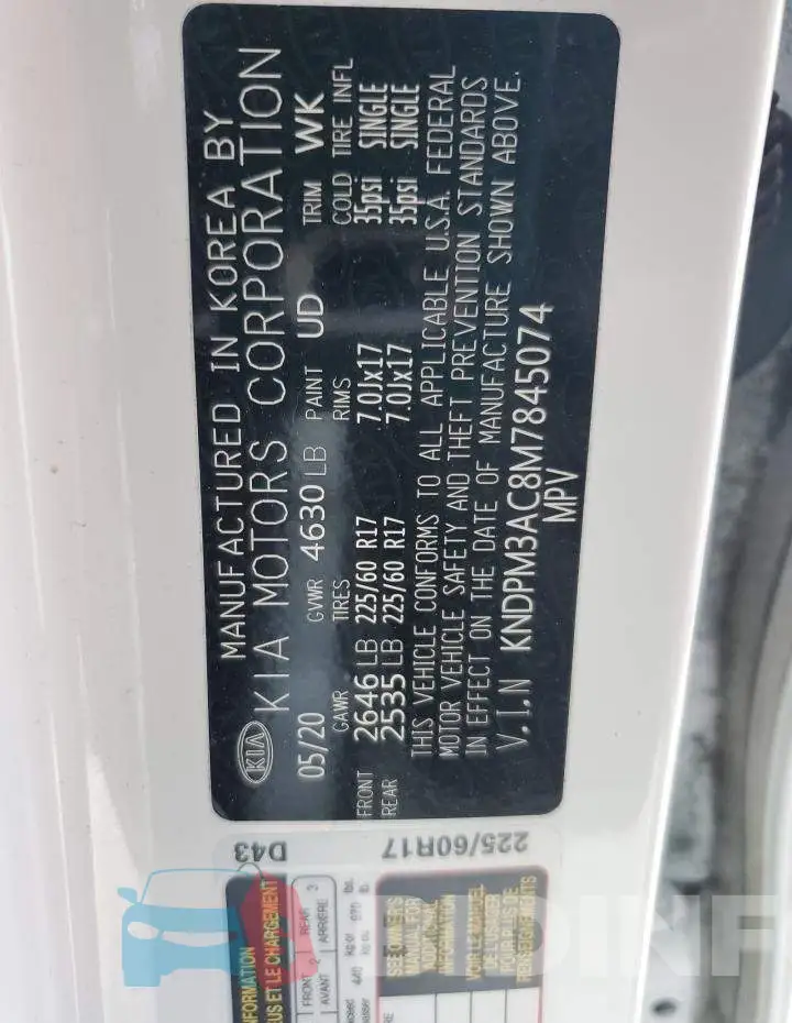 KNDPM3AC8M7845074 Photo# 10