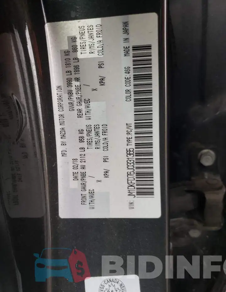 JM1DKFD76J0331365 Photo# 10