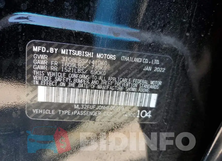 ML32FUFJ0NHF06019 Photo# 10