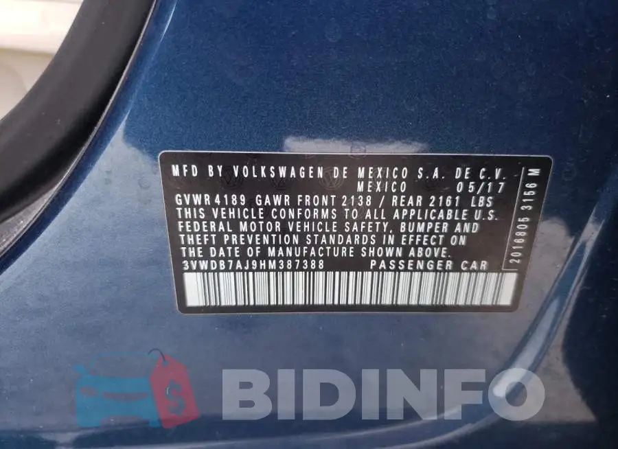 3VWDB7AJ9HM387388 Photo# 10