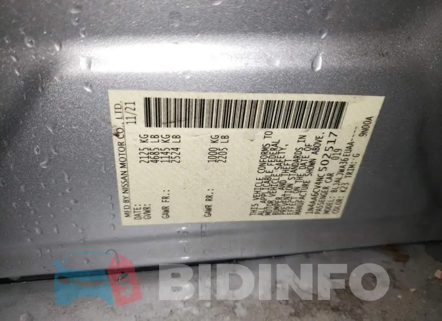 1N4AA6CV4NC502517 Photo# 10