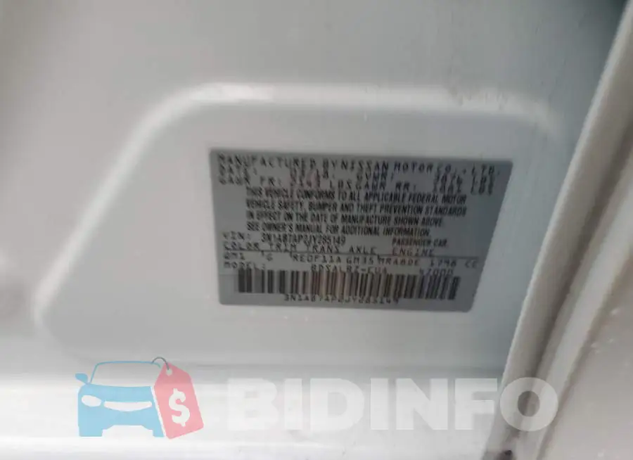 3N1AB7AP2JY285149 Photo# 10