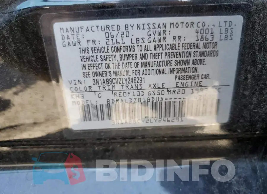 3N1AB8CV2LY246291 Photo# 10