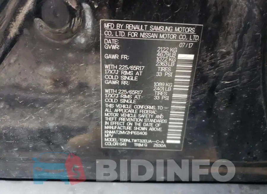 KNMAT2MV2HP611406 Photo# 10