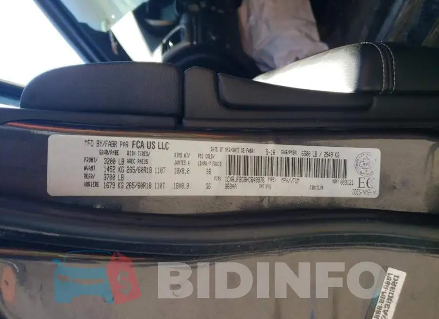 1C4RJFBG8HC649976 Photo# 10