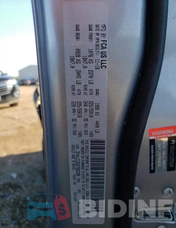 3C4NJCCB2KT662394 Photo# 10