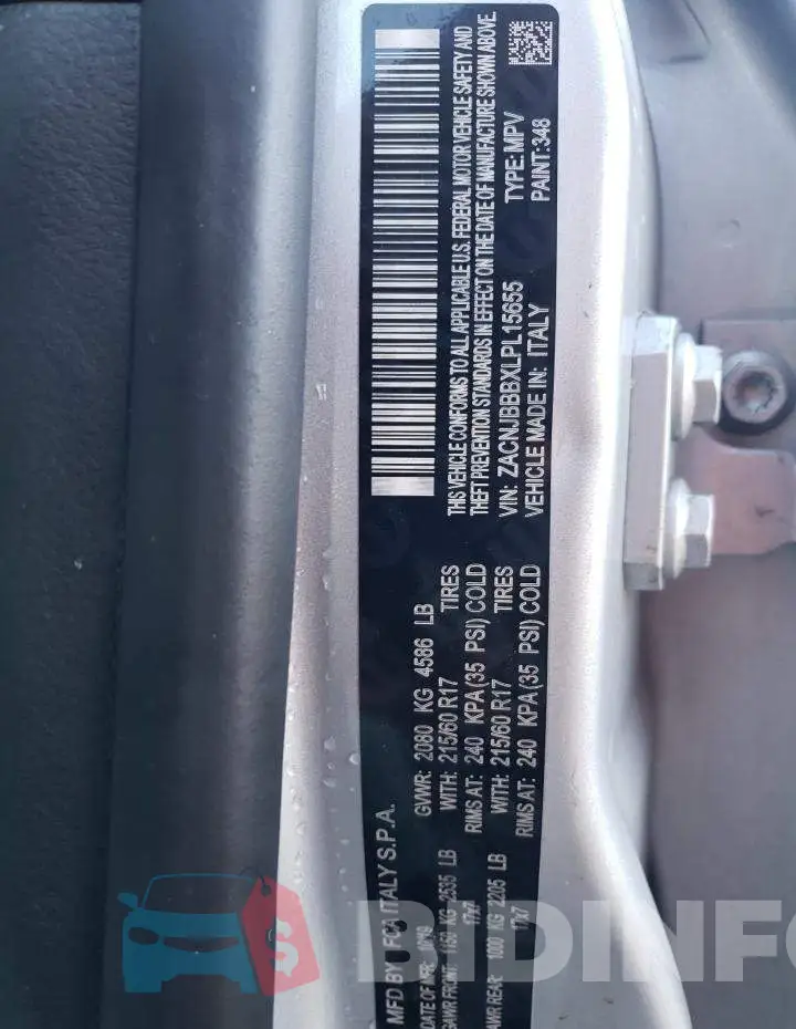 ZACNJBBBXLPL15655 Photo# 10