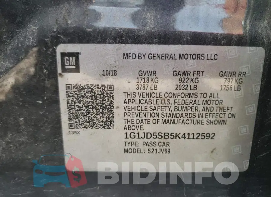 1G1JD5SB5K4112592 Photo# 10