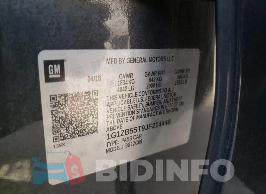 1G1ZB5ST9JF214448 Photo# 10