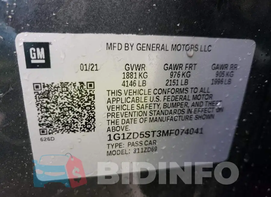 1G1ZD5ST3MF074041 Photo# 10