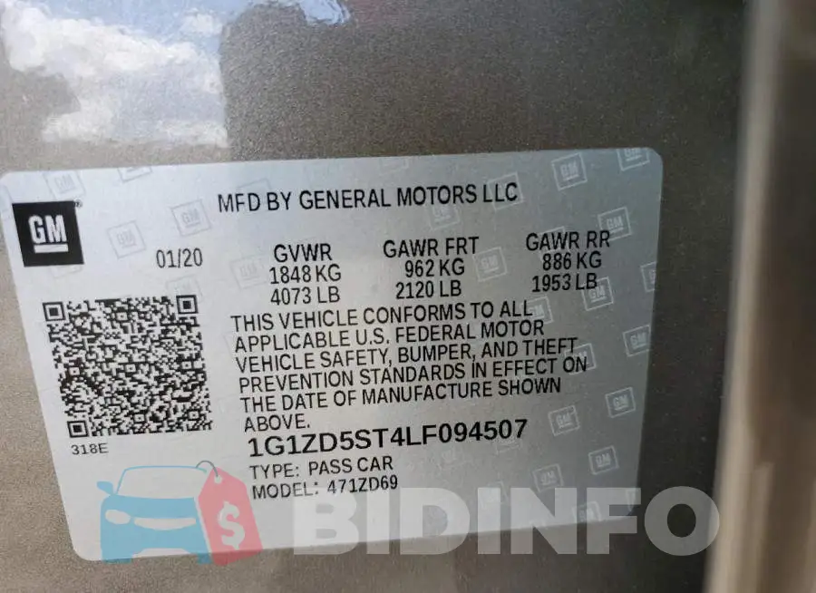 1G1ZD5ST4LF094507 Photo# 10