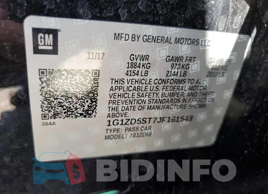 1G1ZD5ST7JF161548 Photo# 10
