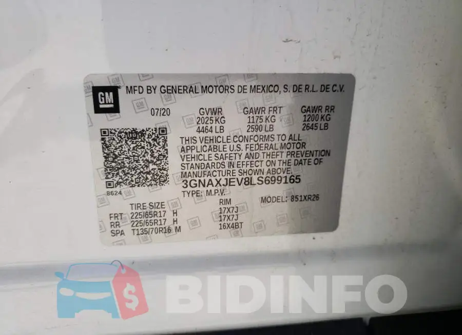 3GNAXJEV8LS699165 Photo# 10