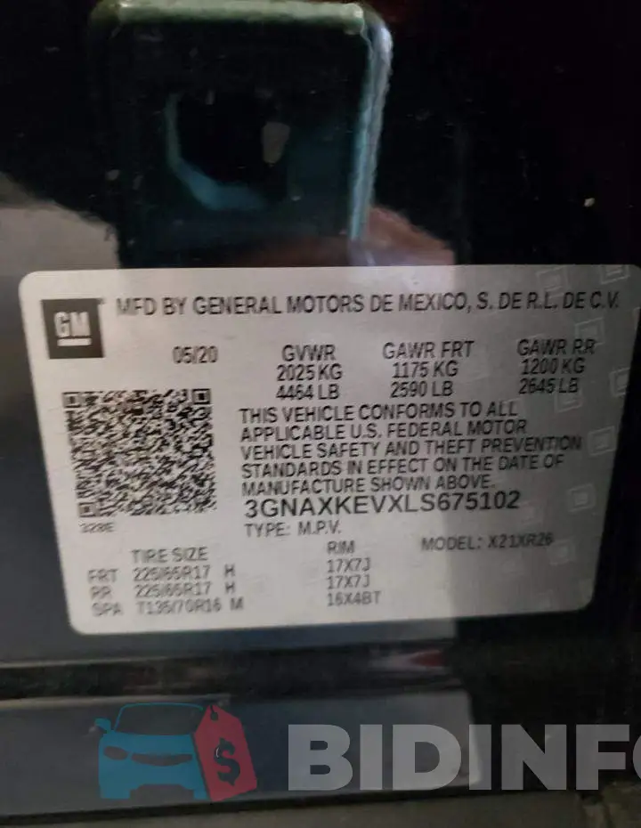 3GNAXKEVXLS675102 Photo# 10