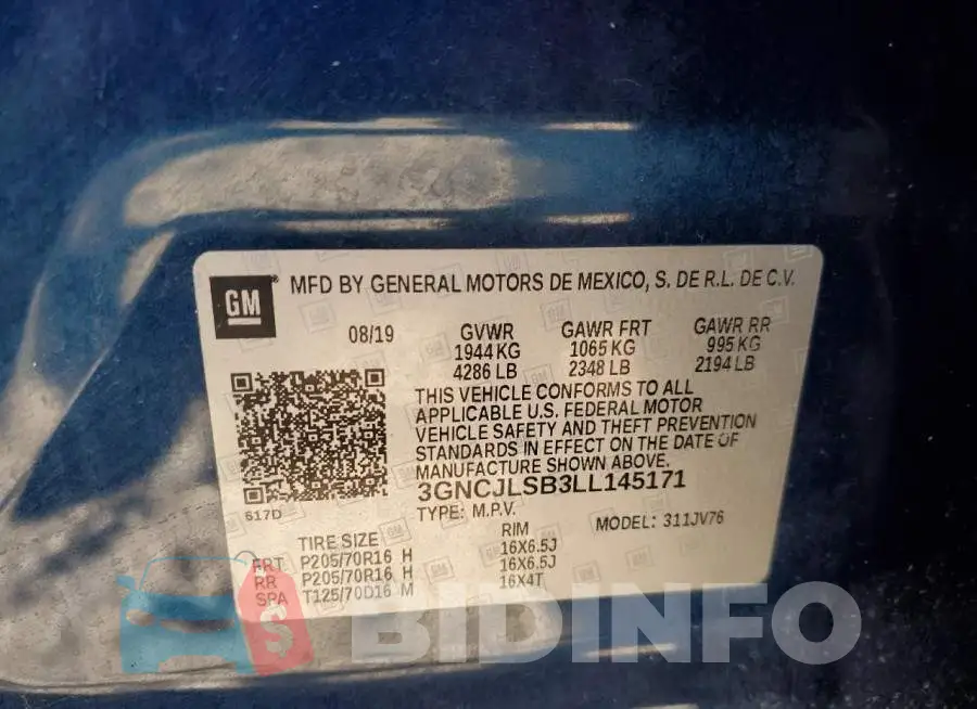 3GNCJLSB3LL145171 Photo# 10