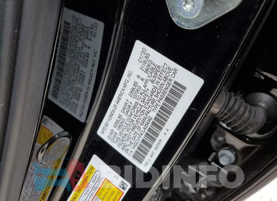 1HGCV1F41LA054342 Photo# 10