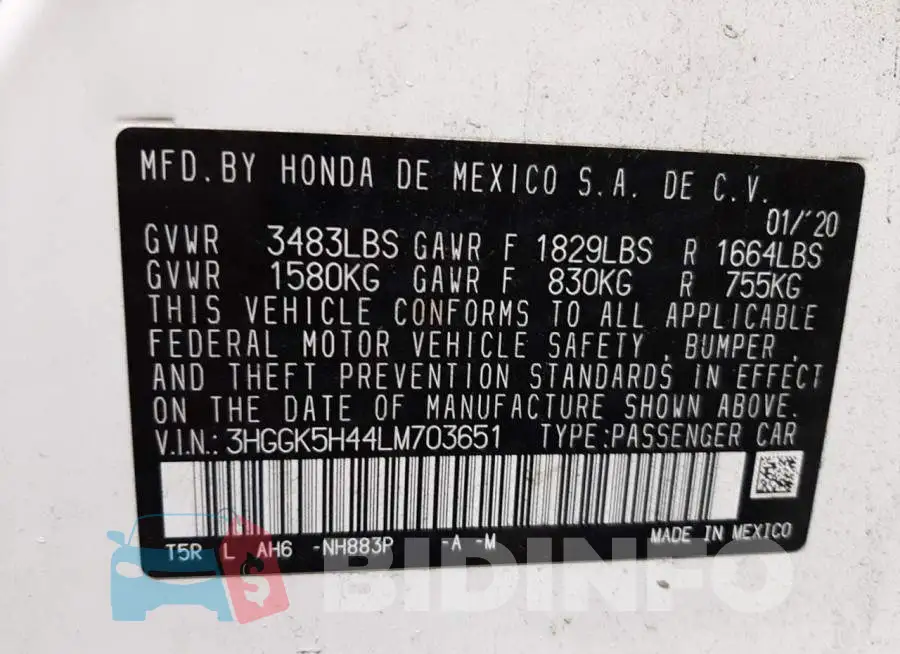 3HGGK5H44LM703651 Photo# 10