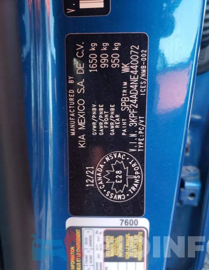 3KPF24AD4NE440072 Photo# 10
