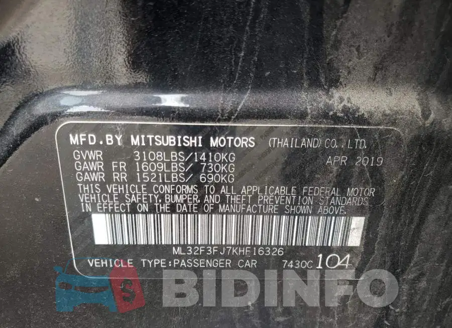 ML32F3FJ7KHF16326 Photo# 10