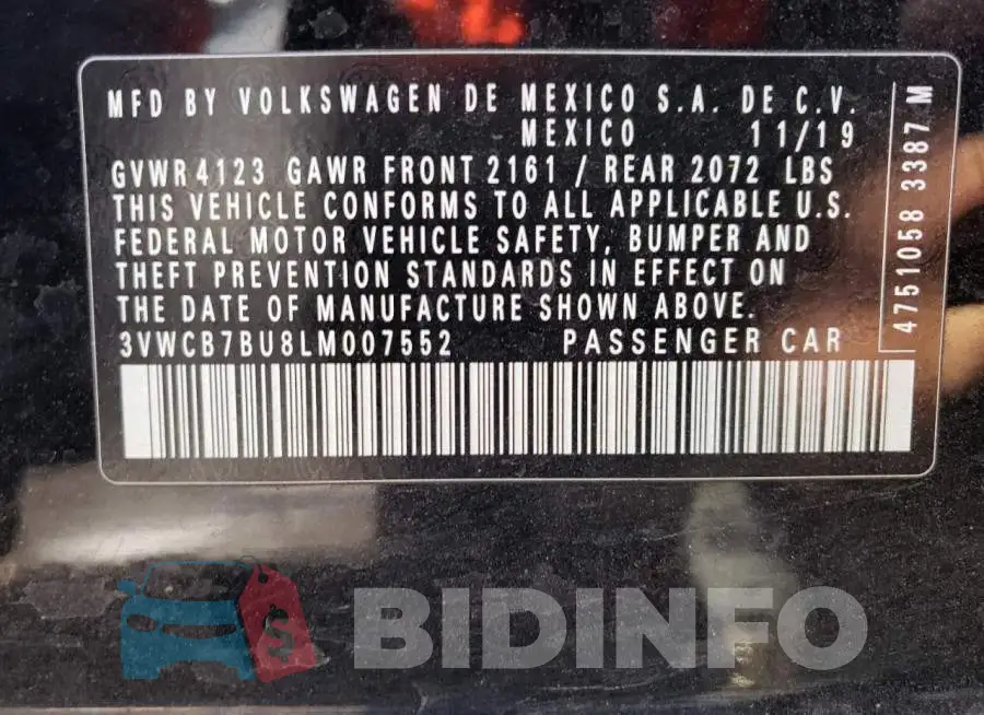 3VWCB7BU8LM007552 Photo# 10