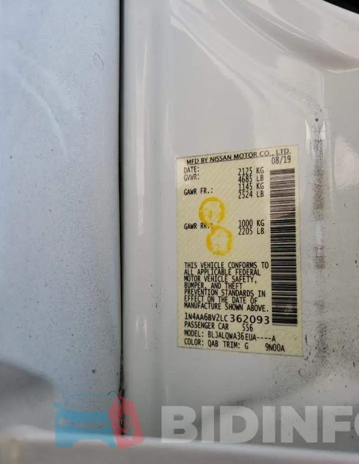 1N4AA6BV2LC362093 Photo# 10