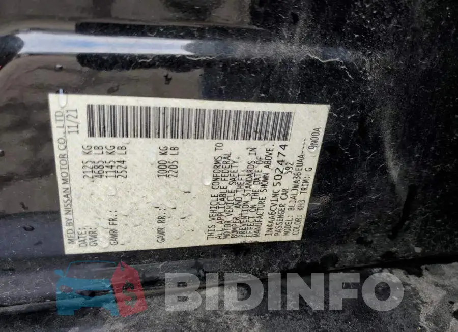 1N4AA6CV1NC502474 Photo# 12