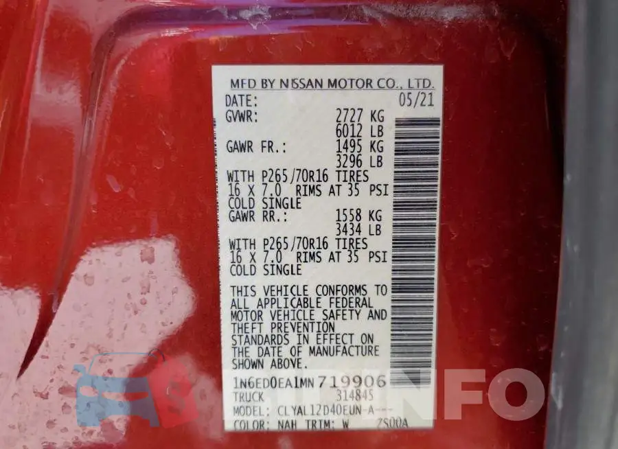 1N6ED0EA1MN719906 Photo# 10