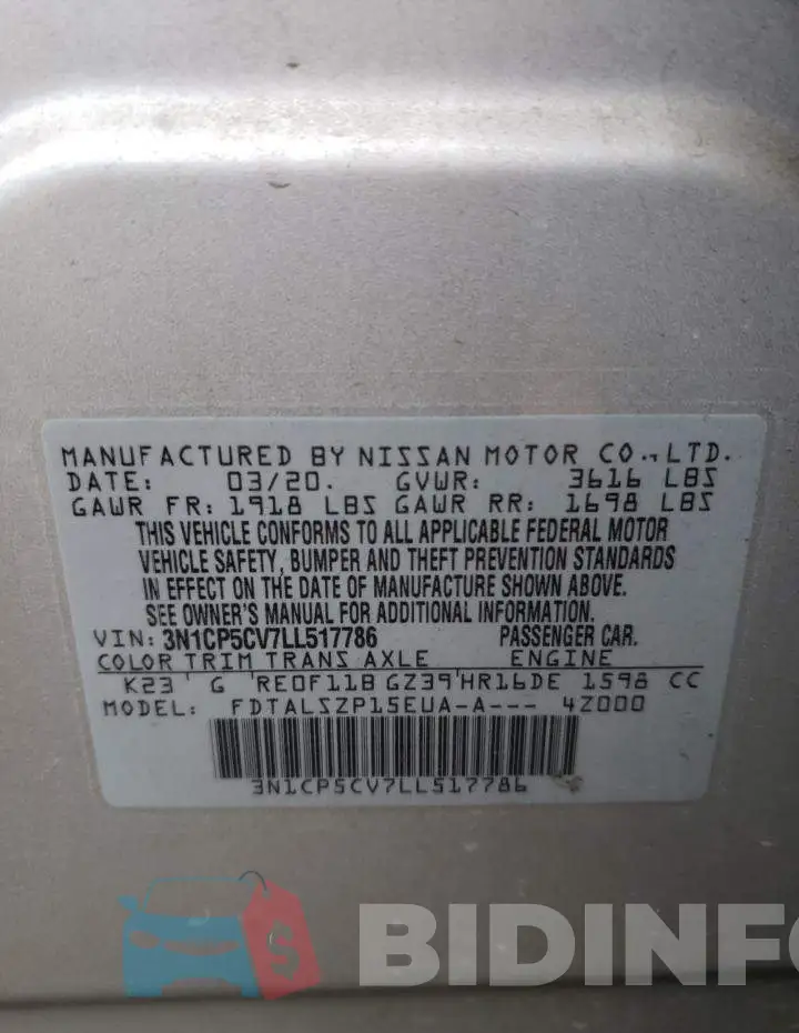 3N1CP5CV7LL517786 Photo# 13
