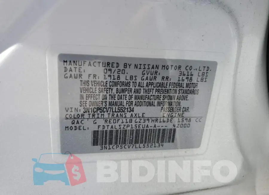 3N1CP5CV7LL552134 Photo# 10