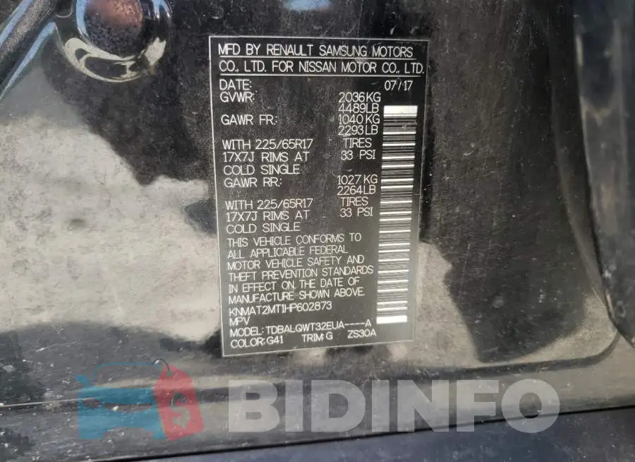 KNMAT2MT1HP602873 Photo# 10