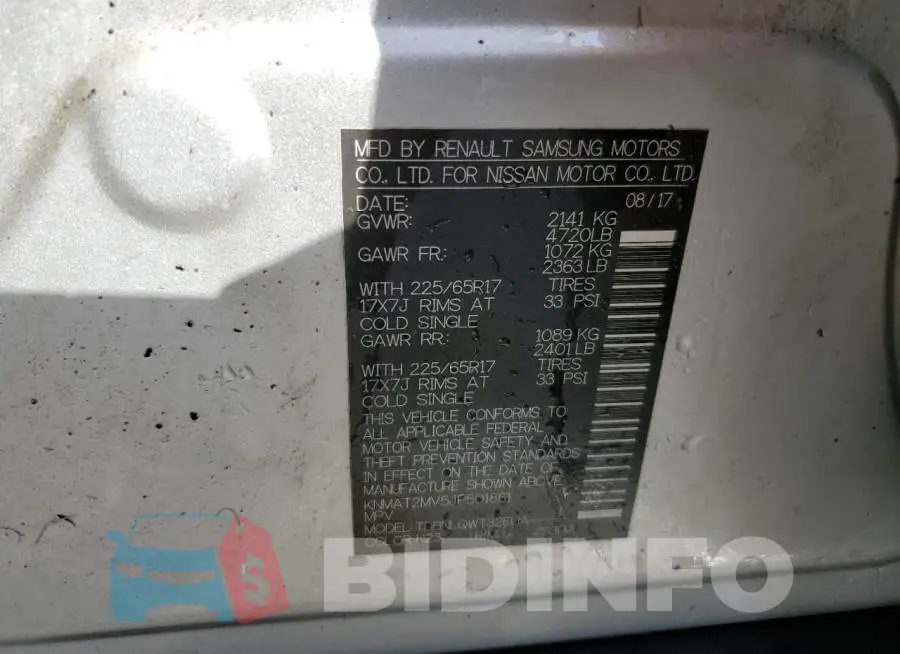KNMAT2MV5JP501861 Photo# 10