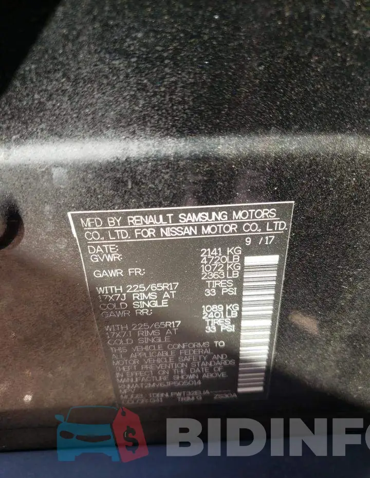 KNMAT2MV6JP505014 Photo# 10
