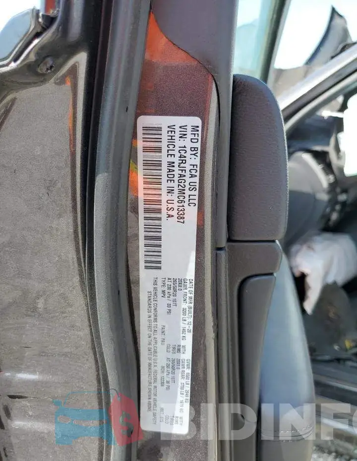 1C4RJFAG2MC613387 Photo# 10