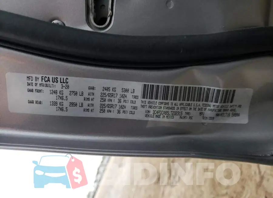 3C4PDCAB5LT232315 Photo# 10