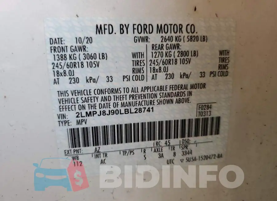 2LMPJ8J90LBL28741 Photo# 10